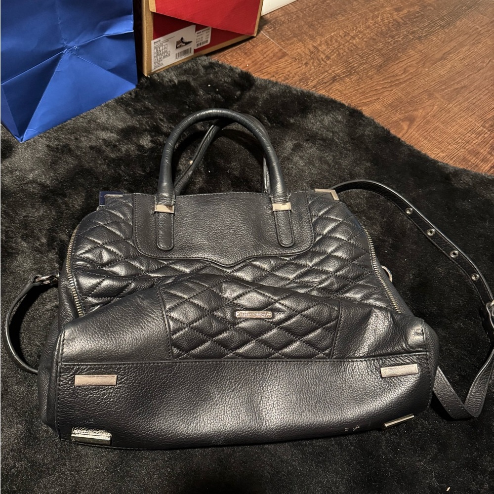 Rebecca Minkoff Black Quilted Satchel